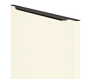 Maner 600 - Maner inox satinat negru